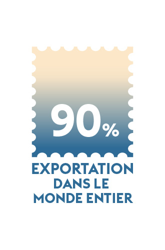 90 % export world wide